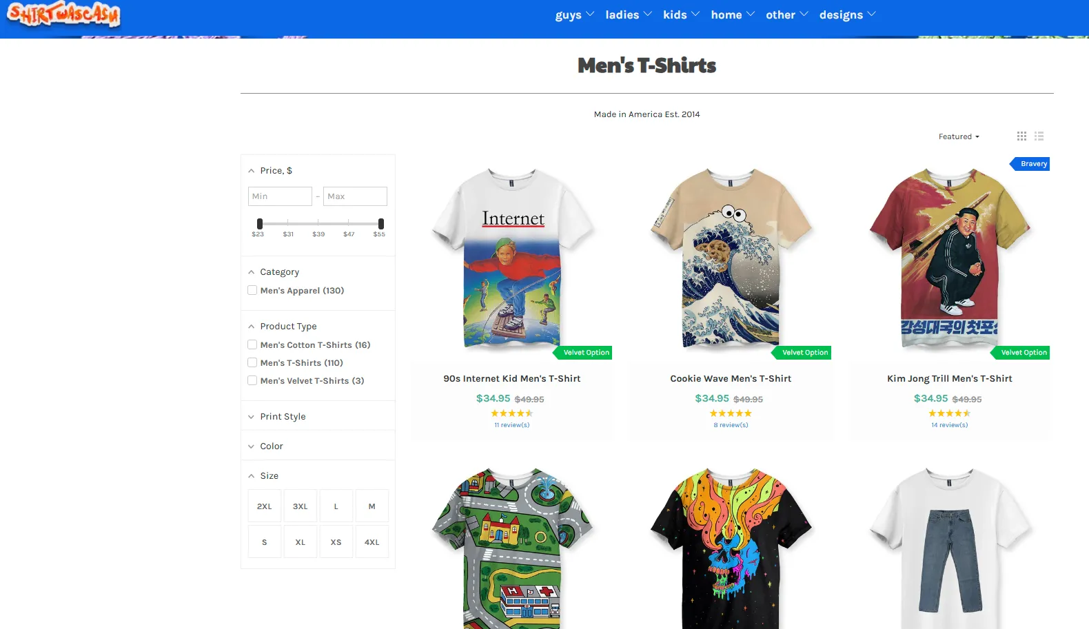 1. Shirtwascash.com